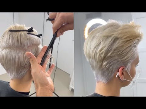 Short Pixie Haircut and Hairstyle for women | Very Short layered cutting tips &amp; techniques